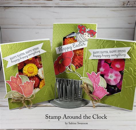 Stamp Around The Clock Its Spring Time For The Flower Seeds