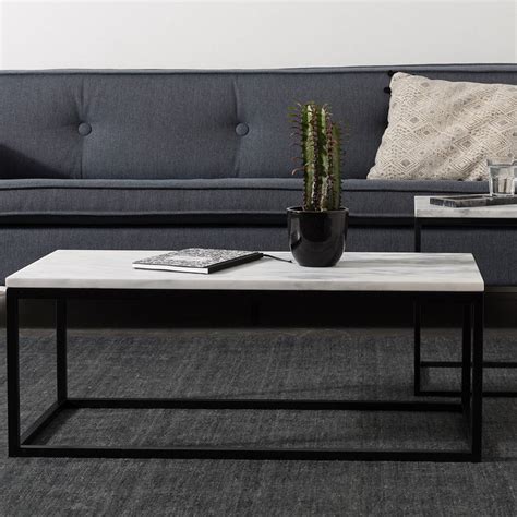 Also set sale alerts and shop exclusive offers only on shopstyle. marble top coffee table with black steel frame by ...