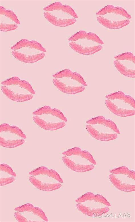 Kisses On We Heart It Lip Wallpaper Valentines Wallpaper Iphone
