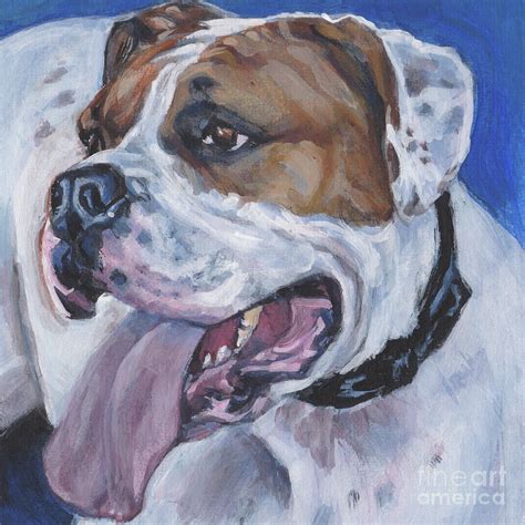 American Bulldog Painting By Lee Ann Shepard Fine Art America