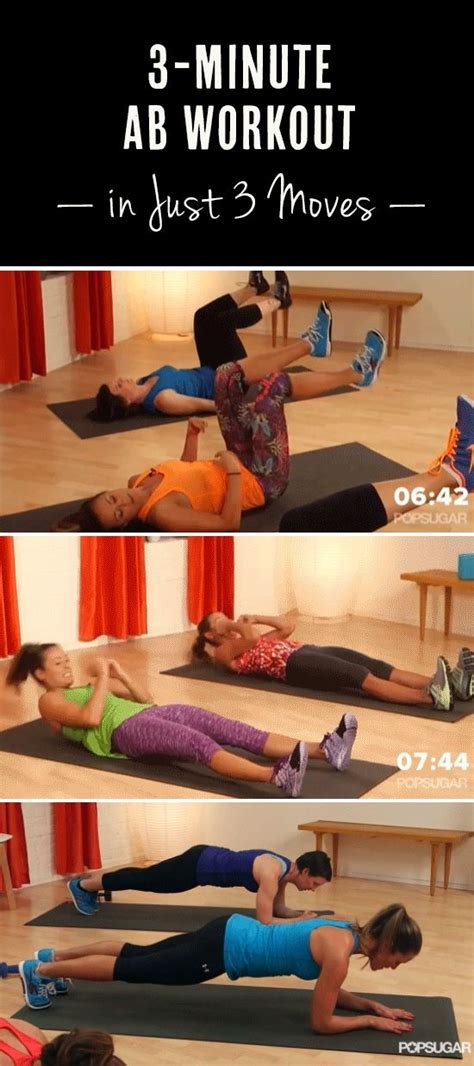 3 Minutes And 3 Moves Away From Strong Sculpted Abs Abs Workout Exercise Workout