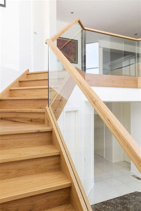 Stairs Staircase Modern Contemporary Timber Glass Balustrade