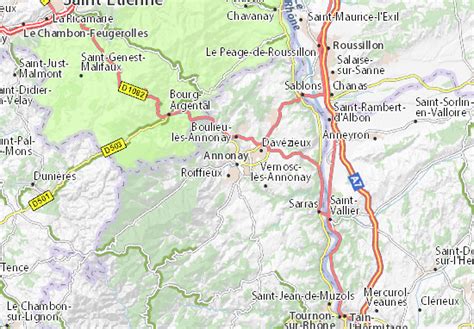 Choose from several map types. Kaart van Annonay- plattegrond van Annonay- ViaMichelin