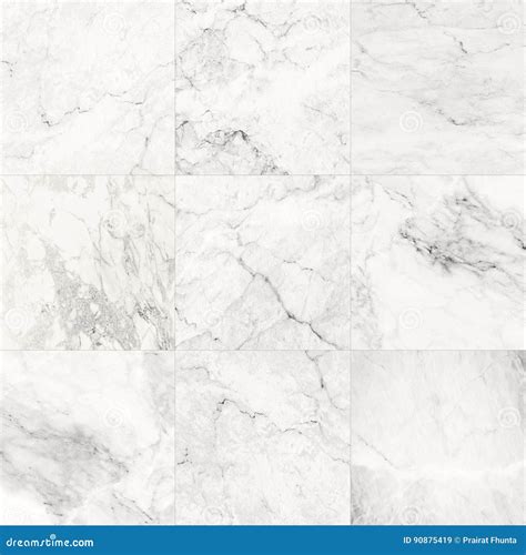 The Luxury Of White Marble Tiles Texture And Background Stock Image