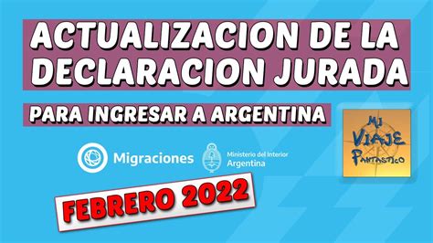 ¿cómo Completar La Declaración Jurada De Migraciones Actualización