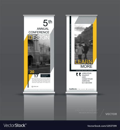 Vertical Banner Template Design Royalty Free Vector Image