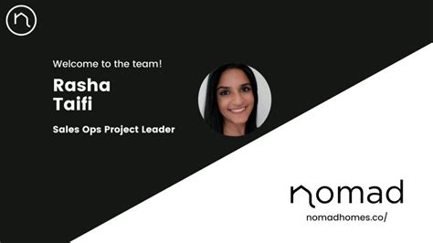 Nomad Homes On Linkedin We Are Thrilled To Welcome Rasha Taifi As Our