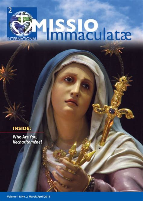 2015 Marchapril Missio Immaculatae Magazine