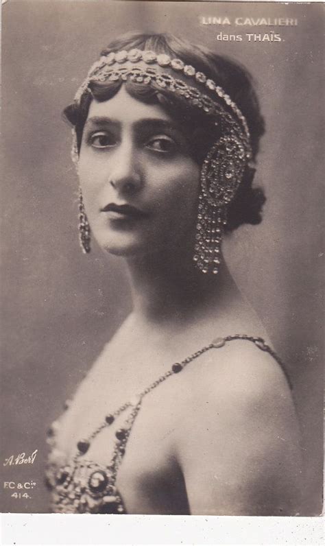 Vintage Photo Postcard Lina Cavalieri Italian Star Opera Singer Soprano