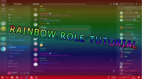 Discord Channel Rainbow Bot Not Color Youtube