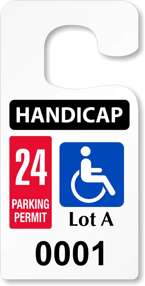 Printable Fake Handicap Parking Permit