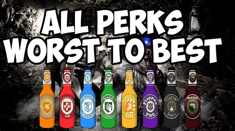 All Perks Ranked Worst To Best Call Of Duty Zombies Youtube