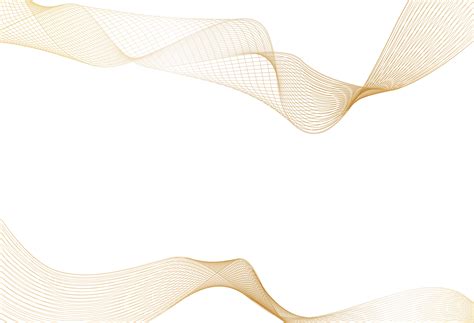 Abstract of shiny gold luxury wave line art design element on white