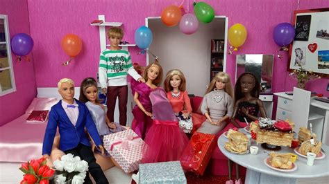 Barbie Doll Birthday Party Barbie Ken Doll Video Dress Up Dolls In A