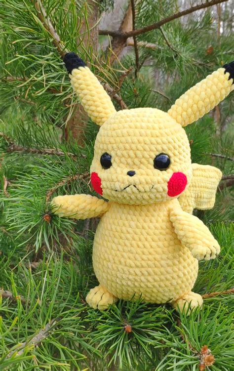 Pikachu Crochet Pattern Pokemon Amigurumi Pdf Pattern Pokemon