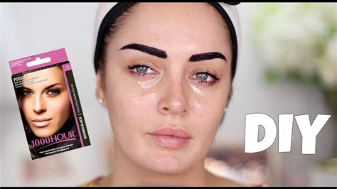 By tinting it, it fills in the shape of your brows. TINTING MY OWN LASHES & BROWS - DIY Eyelash & Eyebrow Dye ...