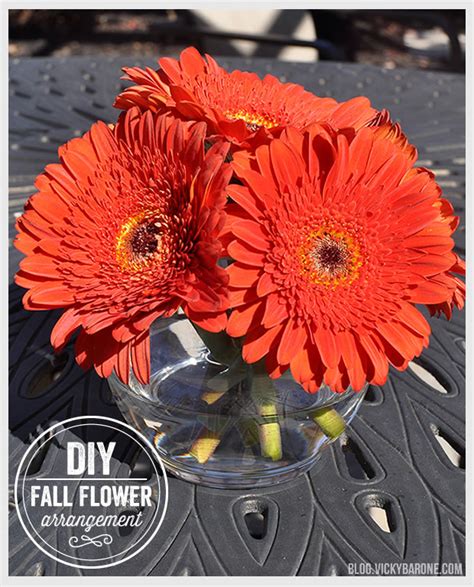 Diy Fall Flower Arrangement Vicky Barone