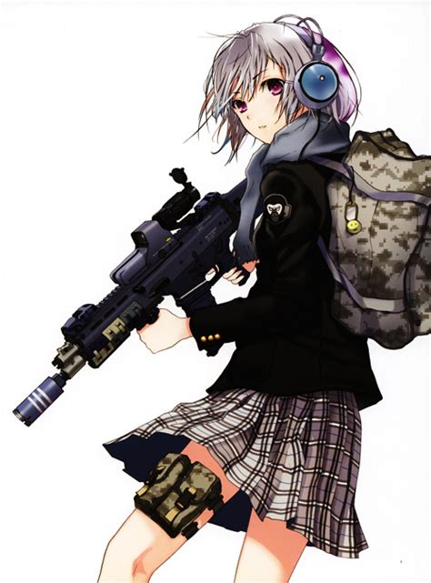 Anime Girl With Gun Tumblr