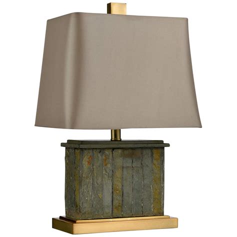 Dimond Tenlee Green Slate Rectangular Accent Table Lamp 075t0