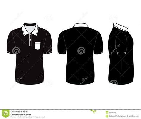 Polo Shirt Template Front And Back