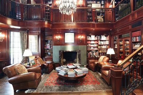 Imagine A Two Story Mahogany Library And Study Exquisite Paneling