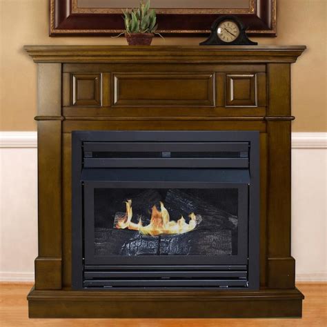 Pleasant Hearth 42 In Heritage Ventless Liquid Propane Gas Fireplace In
