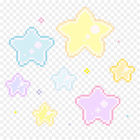 Pixel Pixels Stars Tumblr Kawaii Aesthetic Cutout Notmi Transparent