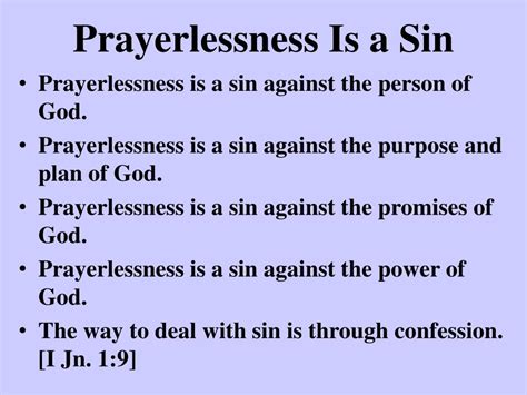 Ppt Prayerlessness Powerpoint Presentation Free Download Id2454676