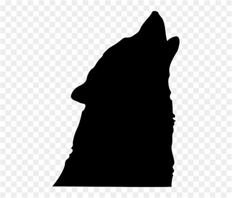 254 2542643black Icon Simple Outline Symbol Moon Howling Wolf