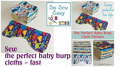 Hold on to your shoulder. Sewing the perfect baby burp cloth pattern - YouTube