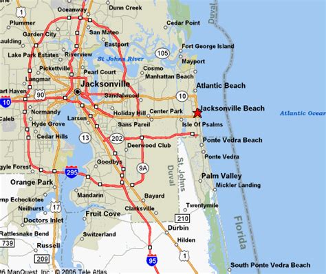 Jacksonville Beach Fl Maps