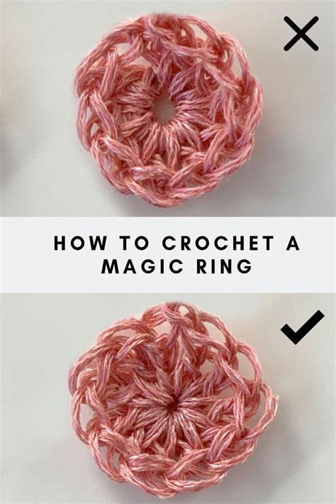 How To Make A Crochet Magic Ring Or Magic Circle Magic Ring Magic