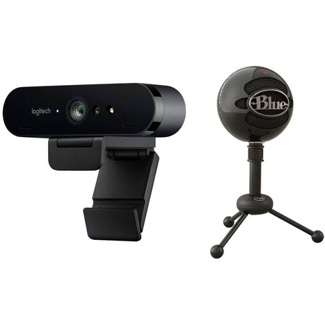 logitech brio ultra hd pro webcam with usb condenser microphone