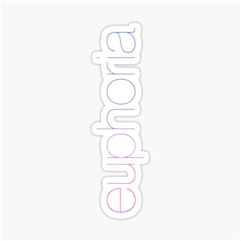 Euphoria Logo Sticker By Bibleandabeer Redbubble