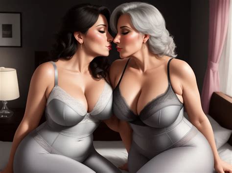 Ai Art Generator From Text Big Huge Boobs Kissing Lesbian Kiss Busty