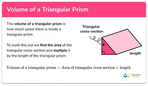 Volume Of A Triangular Prism Gcse Maths Steps Examples And Worksheet