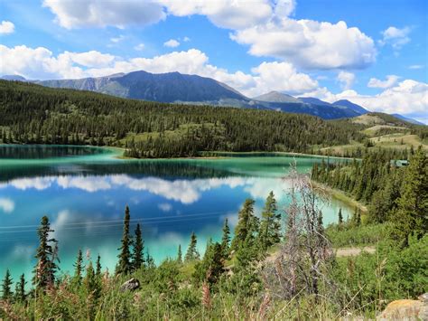 Debbie Travels Reviews And More Emerald Lake Near Carcross Yukon