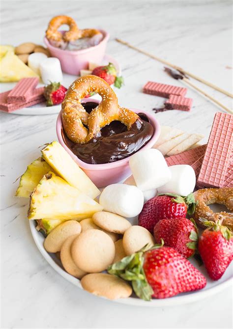 Easy Chocolate Fondue For Two Recipe Dessert For Two