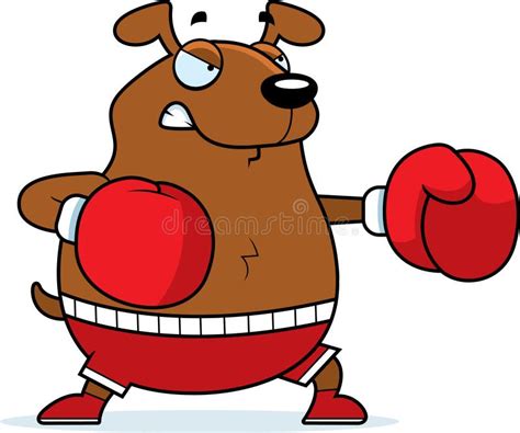 Cartoon Dog Boxing Stock Vector Illustration Of Boxer 47296900