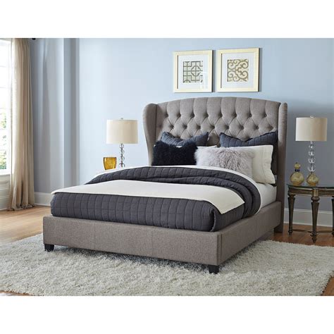 Hillsdale Upholstered Beds 1943qbr Upholstered Queen Bed Set With Wingback Headboard Powells