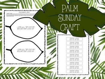 Palm sunday craft for kids. Palm Sunday Craft by Taysha Bernal | Teachers Pay Teachers