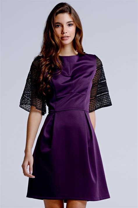 Check spelling or type a new query. Girls on Film Purple Lace Sleeve Dress