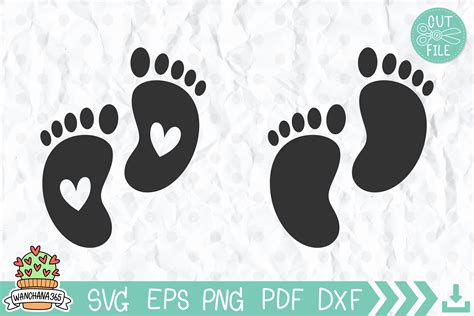 Huella del bebé svg pies de bebé svg Instant Descargar SVG Etsy