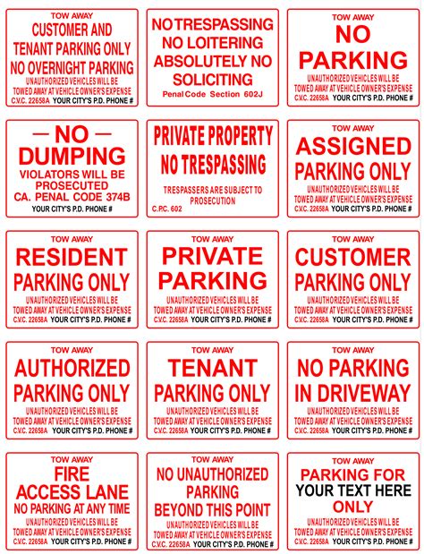 Aluminum Parking Signs Sign Express