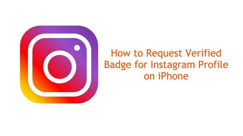 How To Request Verified Badge For Instagram Profile On Iphone