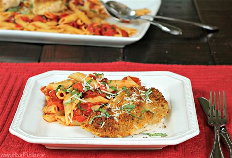 Oven Parmesan Chicken With Penne Marinara Recipe The Flavor Excursion