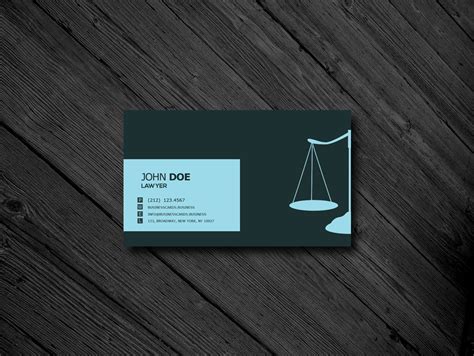 Free Lawyer Business Card Psd Template Business Cards Inside Lawyer