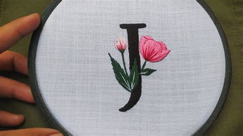 Monogram Embroidery For Beginners How To Embroder Letters By Hand