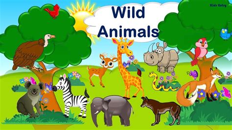 Wild Animals Forest Animals Wild Animals For Kids Preschool