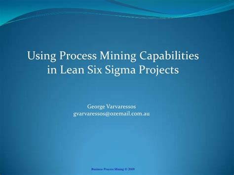Lean And Process Mining
